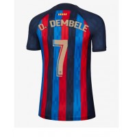 Barcelona Ousmane Dembele #7 Fotballklær Hjemmedrakt Dame 2022-23 Kortermet